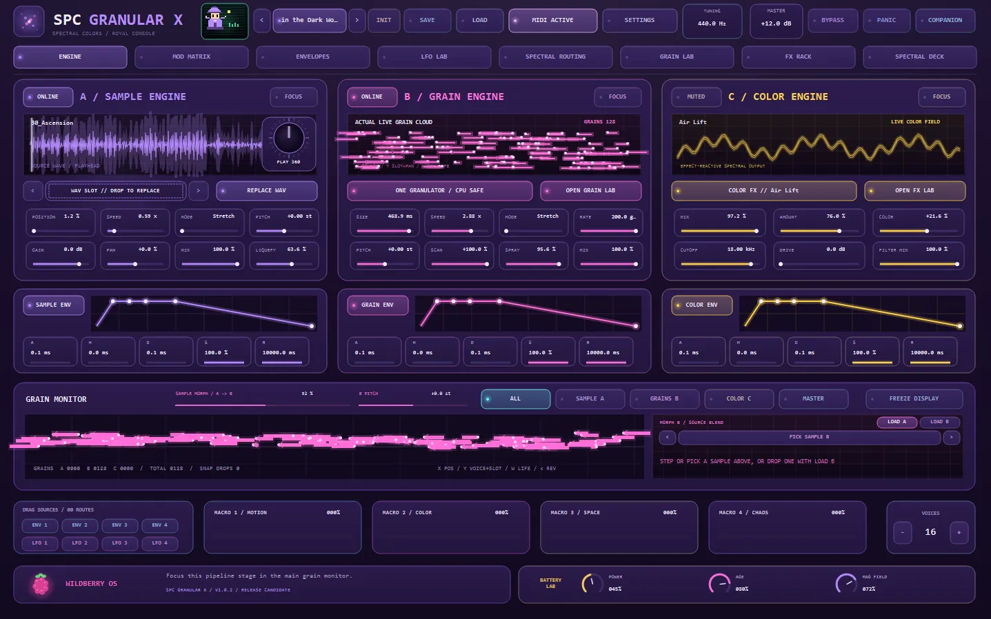SPC Granular X interface 8