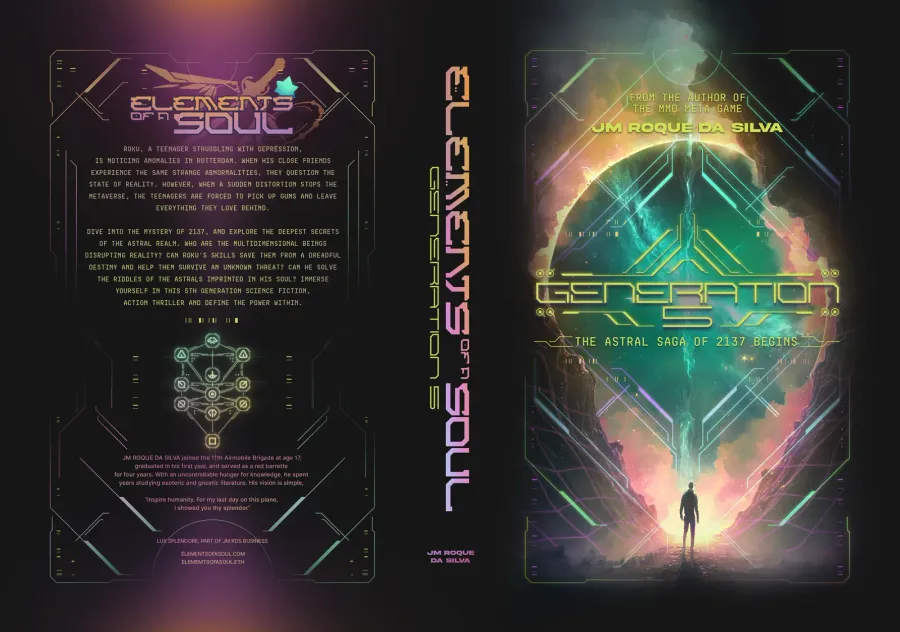The limited edition hardcover jacket, front and back